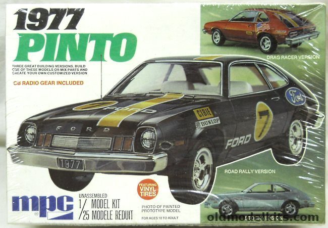 MPC 1/25 1977 Ford Pinto - Stock / Road Rally / Drag Racer, 1-7712 plastic model kit